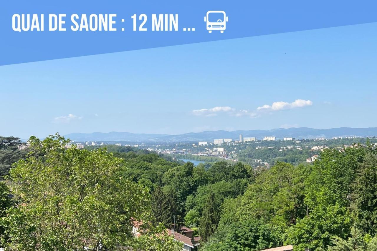 Appartamento Le Calme - Design - Vue Panoramique Sur La Saone Caluire-et-Cuire Esterno foto